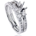thumbnail image 1 of Pompeii 1/2ct Diamond Engagement Wedding Ring Semi Mount 14K White Gold (G/H,I2), 1 of 3