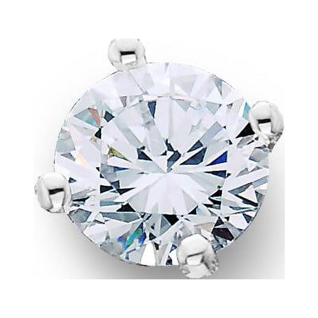 POMPEII3 Pompeii 1/2ct Diamond Single Stud Earring 14K White Gold (H-I,I1)