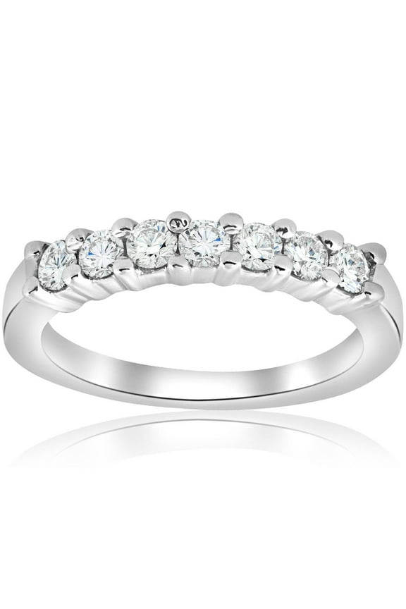 Pompeii 1/2ct Diamond Wedding Ring 14K White Gold (H/I,I1)