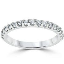 Pompeii 1/2ct Prong Diamond Wedding Ring 14K White Gold (G/H,I1-I2)