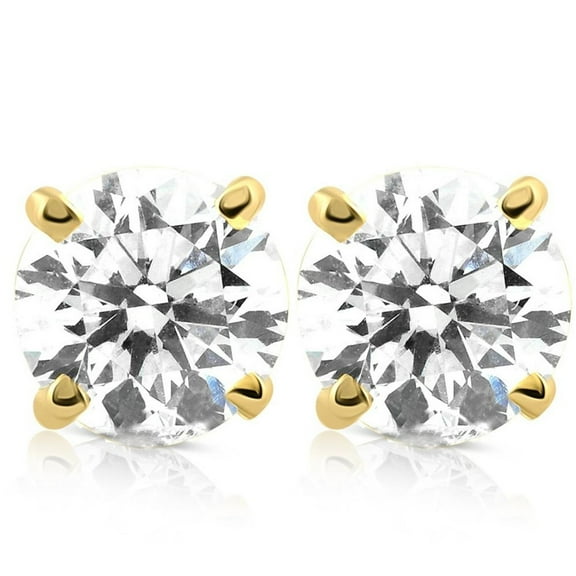 Pompeii 1/3 - 2 Ct TDW Diamond Screw Back Studs in 14k Gold Women's Earrings Lab Grown