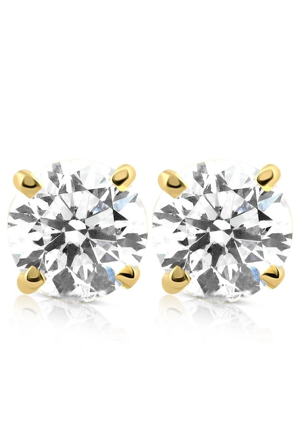 Pompeii 1Ct TDW Diamond Screw Back Studs in 14k Gold Women's Earrings Lab Grown