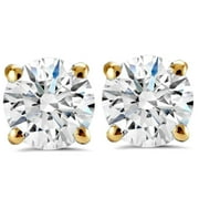 POMPEII3 Pompeii 1/3 - 2 Ct TDW Diamond Screw Back Studs in 14k Gold Women's Earrings Lab Grown