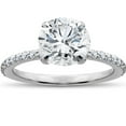 thumbnail image 1 of Pompeii 1 3/4 ct Lab Grown Diamond Sophia Engagement Ring 14k White Gold (F,VS), 1 of 3