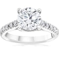 thumbnail image 1 of Pompeii 1 3/4Ct Diamond (1 1/2ct center) Engagement Ring 14k White Gold Lab Grown, 1 of 3
