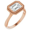 thumbnail image 1 of Pompeii 1 3/4Ct Emerald Moissanite Solitaire Engagement Ring White Yellow or Rose Gold (,), 1 of 3