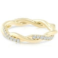 thumbnail image 1 of Pompeii 1/3 Ct Diamond Eternity Petite Twist Vine Eternity Ring 10k Yellow Gold, 1 of 4