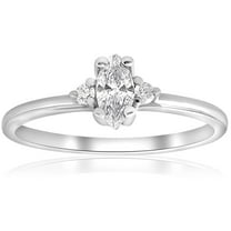 Pompeii 1/3 Marquise Diamond Engagement Ring 10k White Gold (I/J,I2-I3 ...