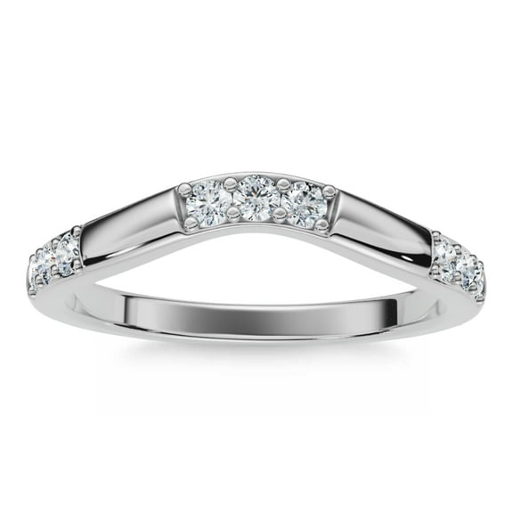 Pompeii 1/3Ct Diamond Contour Wedding Guard Ring Womens Band 14k Gold Lab Grown