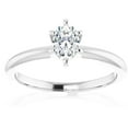 thumbnail image 1 of Pompeii 1/3Ct Oval Lab Grown Diamond Solitaire Engagement Ring 14k White Gold, 1 of 4
