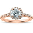 thumbnail image 1 of Pompeii 1/3ct Diamond Madison Cushion Halo Engagement Ring Setting (,), 1 of 3