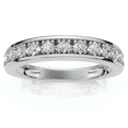 thumbnail image 1 of Pompeii 1/3ct Princess Cut Diamond Wedding Ring White Gold (H/I,I1-I2), 1 of 5
