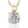 thumbnail image 1 of Pompeii 1/4 - 2 Ct T.W. Natural Diamond Solitaire Pendant in 14k White or Yellow Gold, 1 of 5
