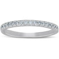 thumbnail image 1 of Pompeii 1/4 Ct Lab Grown Diamond EX3 Wedding Ring 10k White Gold (((G-H)),I(1)), 1 of 4