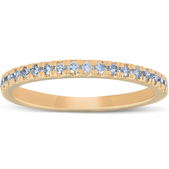Pompeii 1/4 Ct Lab Grown Diamond EX3 Wedding Ring 10k Yellow Gold (((G-H)),I(1))