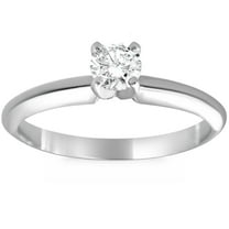 Pompeii 1/4Ct Solitaire Round Cut Diamond Platinum Engagement Ring (G/H,I1)