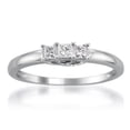 thumbnail image 1 of Pompeii 1/4ct 3 Stone Princess Cut Diamond Ring 14K White Gold (I/J,I2-I3), 1 of 1