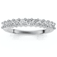 thumbnail image 1 of Pompeii 1/4ct Lab Created Diamond Wedding Stackable Ring 14K White Gold, 1 of 4