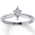 thumbnail image 1 of Pompeii 1/4ct Solitaire Marquise Diamond Engagement Ring 14K White Gold (G,I1), 1 of 3