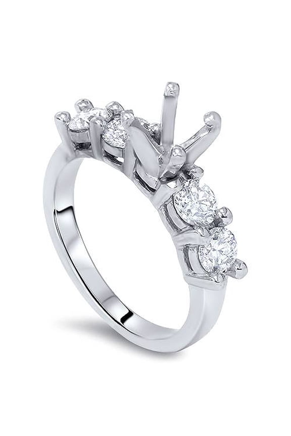 Pompeii 1 5/8ct 14K Diamond Semi Mount Engagement Ring Setting (G,SI)