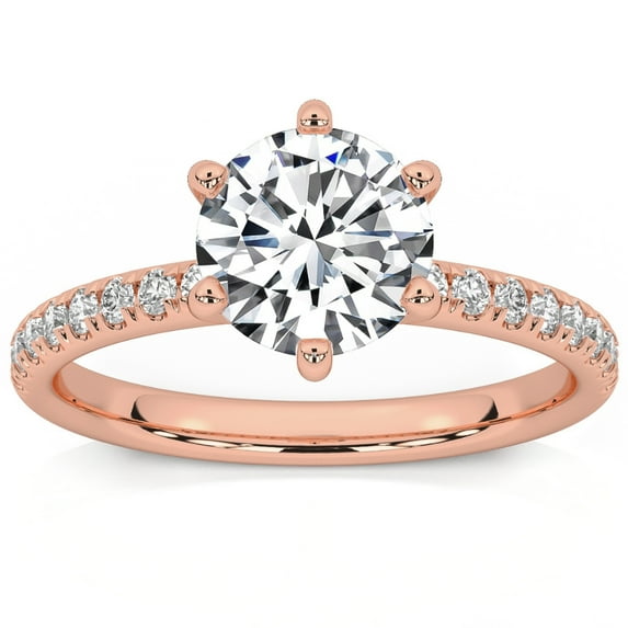 Pompeii 1.58Ct Diamond Engagement Ring 14k Gold Lab Grown (G/H,VS2-SI1)