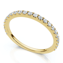 Pompeii 1/5Ct Diamond Wedding Stackable Anniversary Ring 10k Gold Lab Grown (F/G,VS1-VS2)