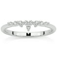 thumbnail image 1 of Pompeii 1/5Ct Stackable Diamomnd Anniversary Ring Wedding Band 14k Gold Lab Grown, 1 of 5