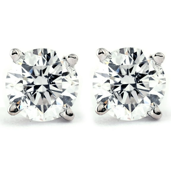 Pompeii 1/5ct Diamond Studs 14K White Gold (J-K,I2-I3)