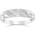 thumbnail image 1 of Pompeii 1/5ct Mens Diamond Ring 10K White Gold (H/I,I1-I2), 1 of 3