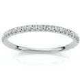 thumbnail image 1 of Pompeii 1/5ct Pave Diamond Wedding Ring 10K White Gold (G/H,I2-I3), 1 of 4