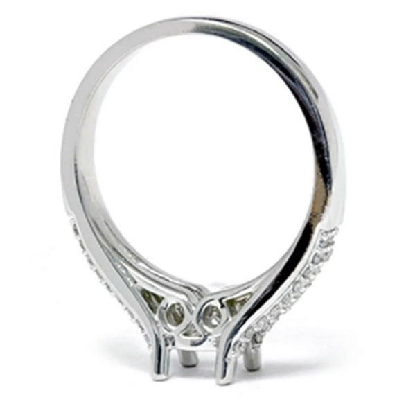 Pompeii 1/5ct Split Shank Diamond Ring 14K White Gold (G/H,I2)
