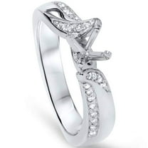 Pompeii 1/8ct Diamond Engagement Setting 14K White Gold (G/H,SI1-SI2)