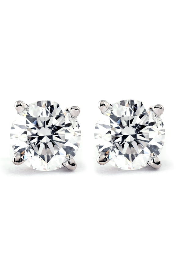 Pompeii 1 CT. T.W. Genuine White Diamond Studs 14K White or Yellow Gold (I-J/I2-3) (,I3)