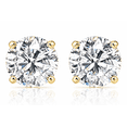 thumbnail image 1 of Pompeii 1 Carat (ctw) Diamond Studs in 14k Yellow Gold Lab Grown (HI,VS), 1 of 7