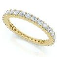 thumbnail image 1 of 1 Ct Diamond Eternity Lab Grown Ring in White, Yellow, Rose Gold, or Platinum, 1 of 3