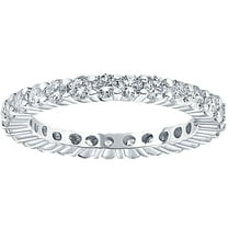 Pompeii 1 Ct T.W. Lab Grown Diamond Eternity Ring 14k White Gold Stackable Wedding Band