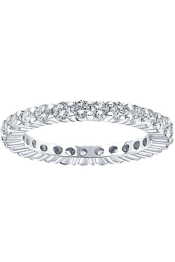 Pompeii 1 Ct T.W. Lab Grown Diamond Eternity Ring 14k White Gold Stackable Wedding Band