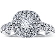 thumbnail image 1 of Pompeii 1 Ct TW Diamond Cushion Halo Engagement Ring in White Gold (G/H,I1-I2), 1 of 4