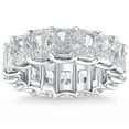 thumbnail image 1 of Pompeii 11 1/2Ct TW Radiant Cut Diamond Eternity Ring 14k Gold or Platinum Lab Grown, 1 of 4