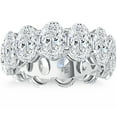 thumbnail image 1 of Pompeii 12 1/2Ct Oval Diamond Eternity Ring 14k Gold Lab Grown (G/H,VS2-SI1), 1 of 5