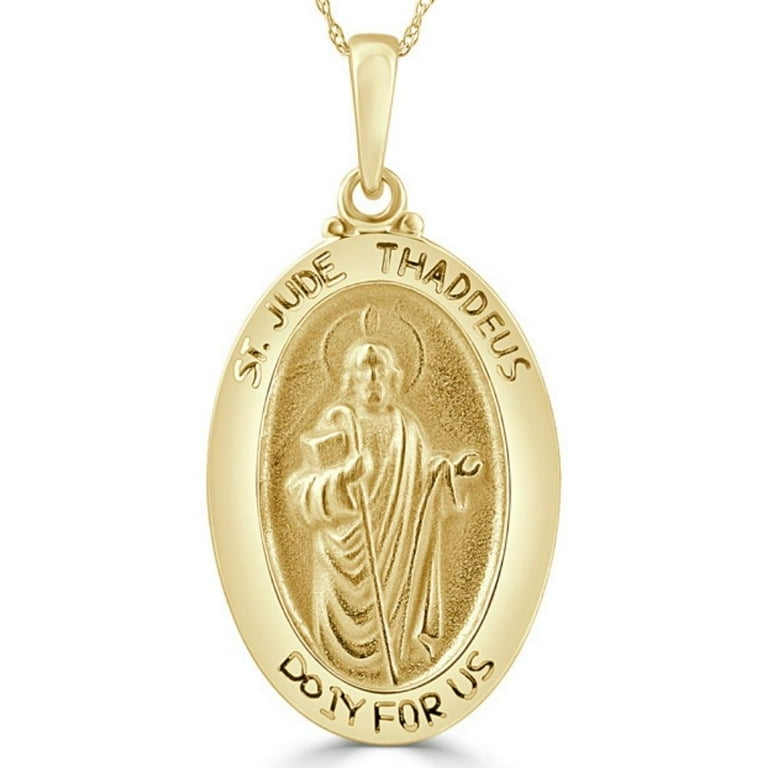 St Jude and Our Lady of Guadalupe Pendant with 26 authentic