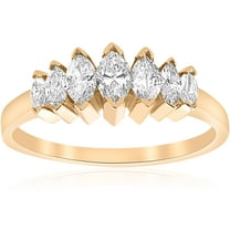 Pompeii 14k Yellow Gold 3/4ct Marquise Diamond Wedding Anniversary Ring Womens Band