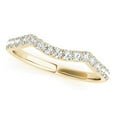 thumbnail image 1 of Pompeii 14k Yellow Gold Contour Diamond Wedding Band Anniversary Ring (H/I,I1-I2), 1 of 3