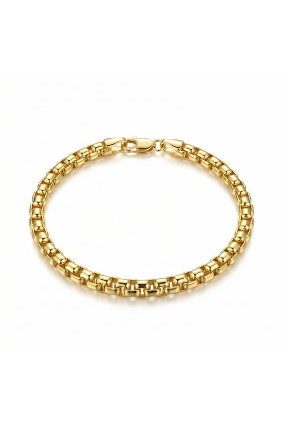 Pompeii 14k Yellow Gold Filled 3.5-mm Round Box Link Chain Bracelet (,)