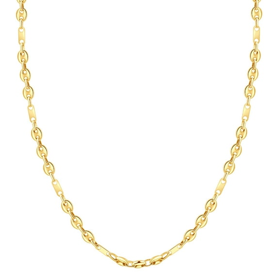 Pompeii 14k Yellow Gold Women's 22" Marine Chain Necklace 14.2 Grams 5.5mm Thick (,)