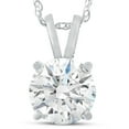 thumbnail image 1 of Pompeii 1Ct Certified Diamond Solitaire Pendant Necklace in White or Yellow Gold, 1 of 5