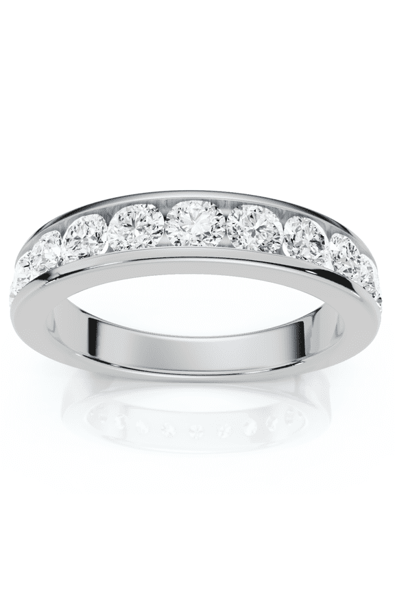 Pompeii 1Ct Channel Set Diamond Wedding Ring 14k Gold or Platinum Lab Grown (E/F,VS1-VS2)