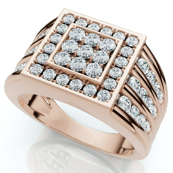 Pompeii 1Ct Men's Diamond Ring in 14k Gold Lab Grown (F/G,VS2-SI1)
