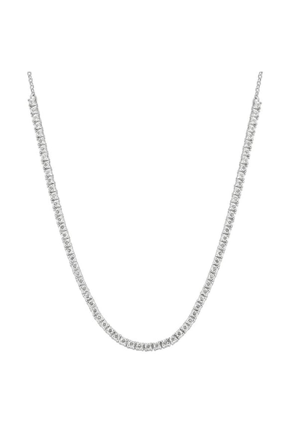 Pompeii 1Ct T.W. Diamond Tennis Necklace 14k White Gold 16" (GH,SI)