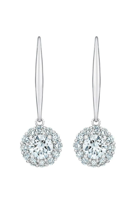 Pompeii 1Ct TW Diamond Floral Shape Studs Lab Grown Earrings In Yellow Gold (G/H,VS2-SI1)